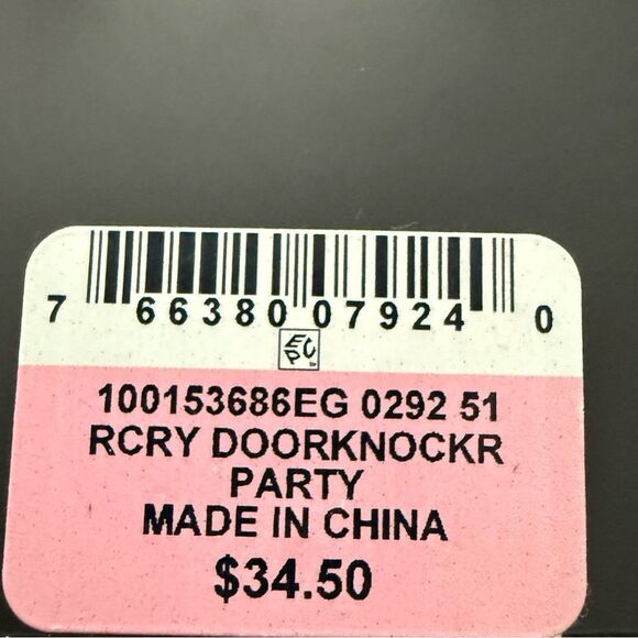 INC International Concepts Silver-Tone Door Knocker Party Statement Earrings - Picture 3 of 3